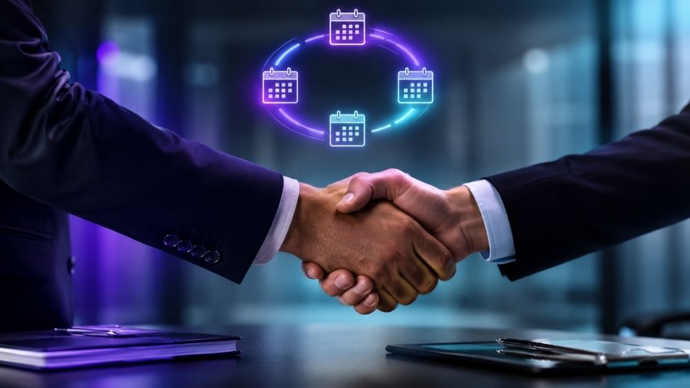 Dynamics 365 AMC provider UAE - annual maintenance contract handshake over a desk